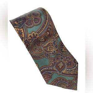 Christian Dior silk tie luxury mens paisley professional office event